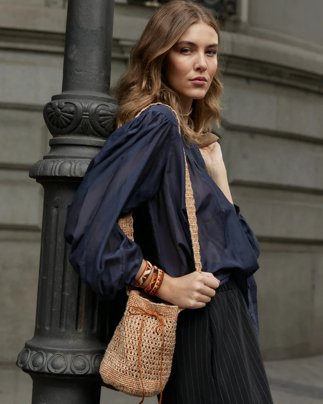 Alba Bucket Bag | Beige
