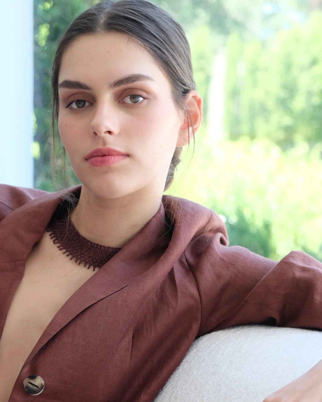 Collar Leticia | Vino tinto
