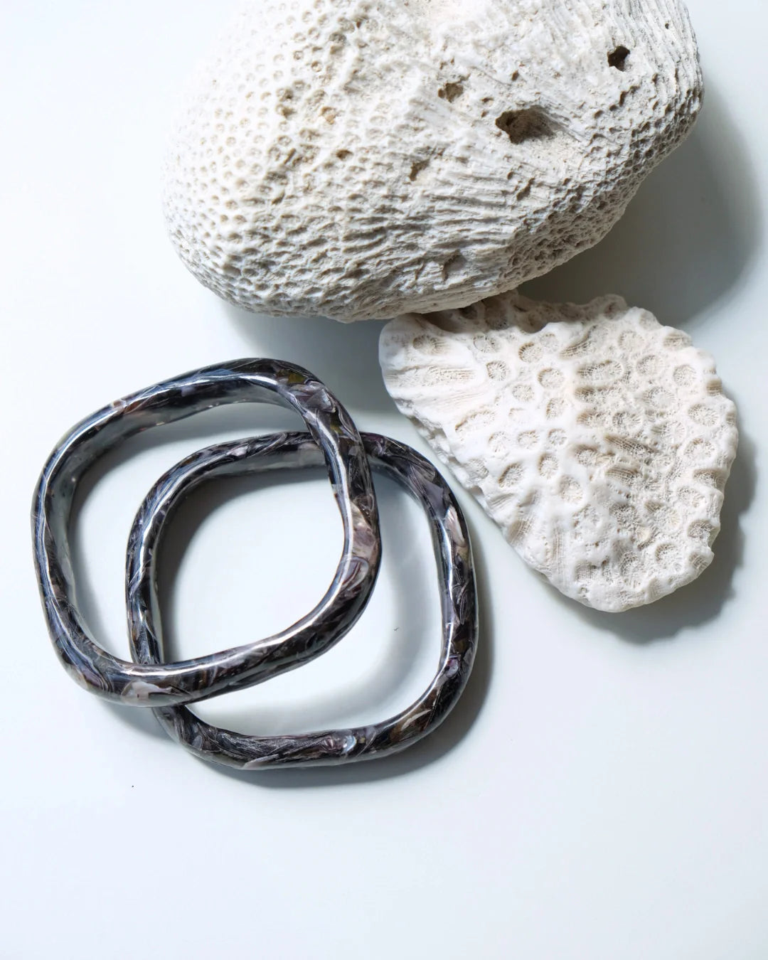 Pulseras Mencia (Set de 2) | Negro