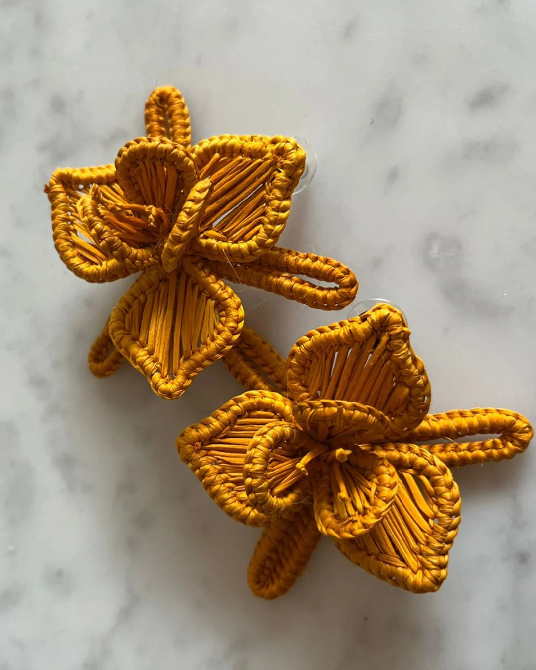 Pendientes Orquídea | Mostaza