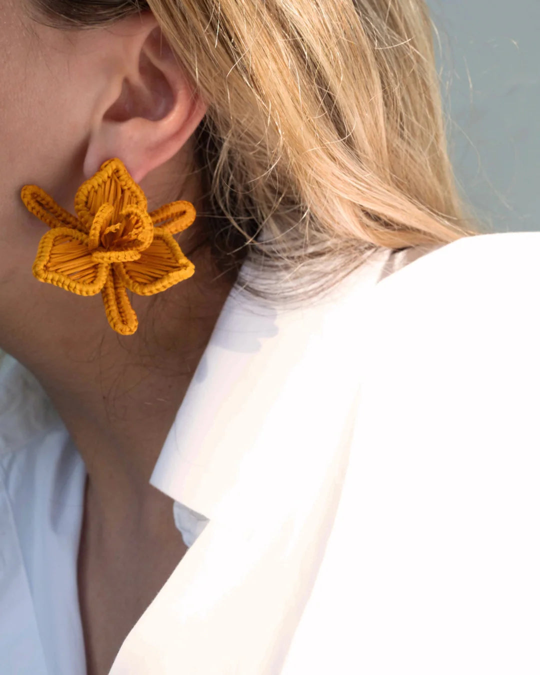 Pendientes Orquídea | Mostaza