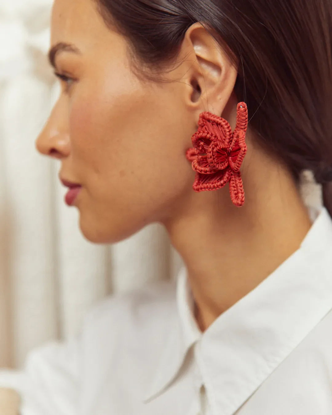 Aros Orquídea | Rojo