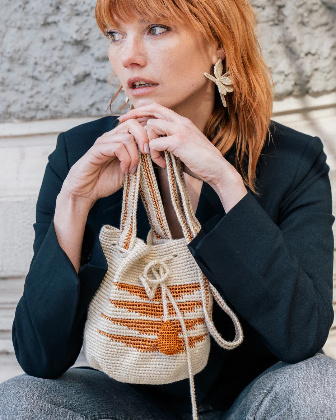Bolso Bucket Sari | Beige